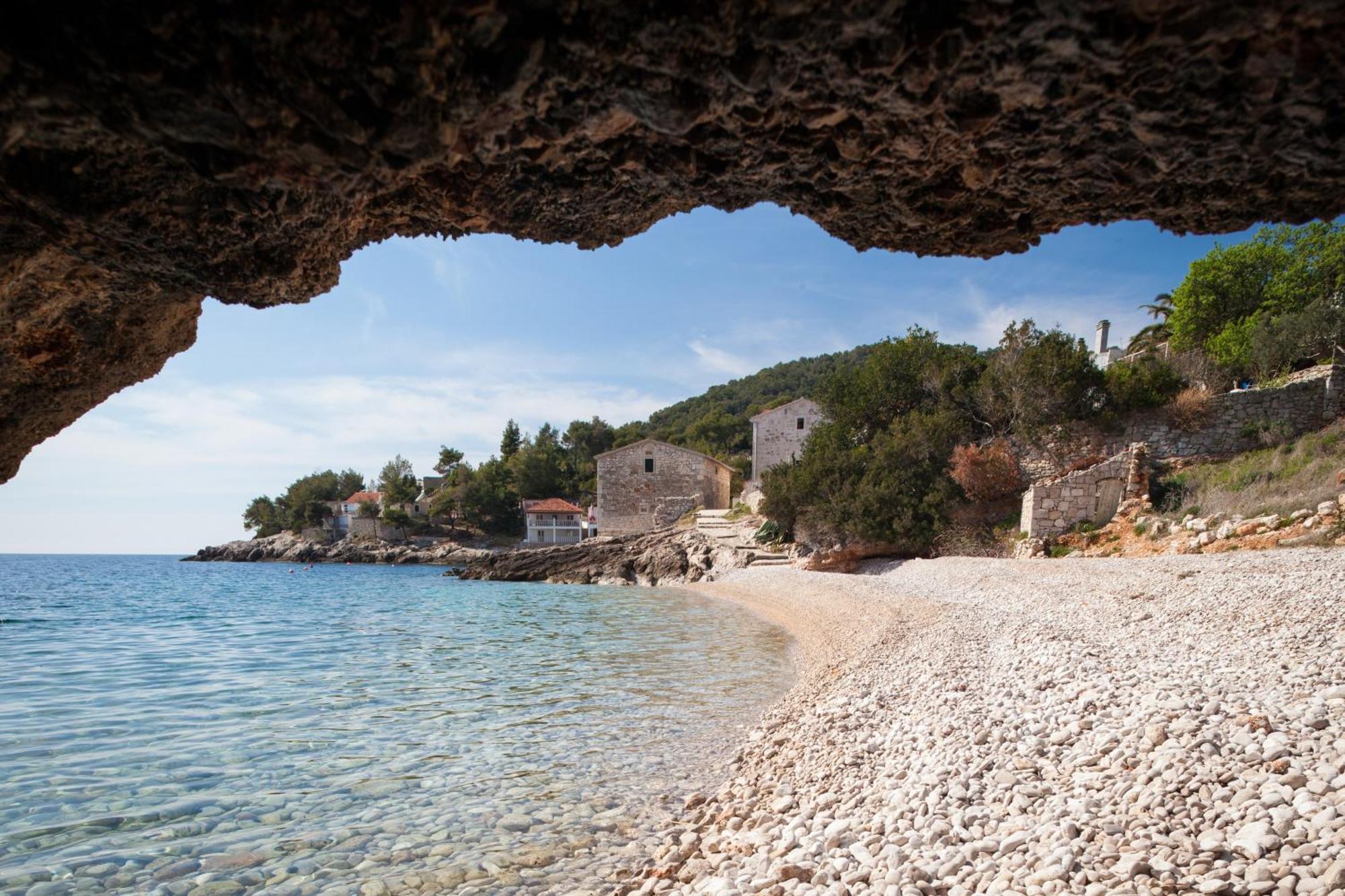 Seaside House For Families With Children Cove Tvrdni Dolac, Hvar - 2057 Gdinj المظهر الخارجي الصورة